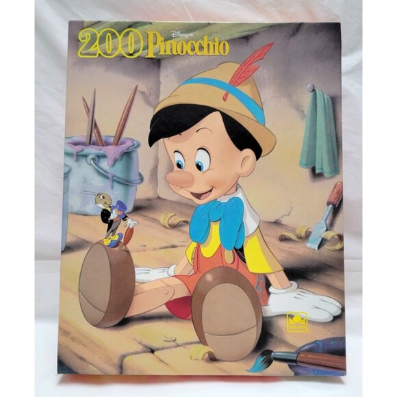 Golden Disney Pinocchio 200 Fully Interlocking Piece Jigsaw Puzzle 14"x18" - Picture 1 of 6